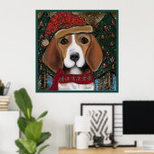 Bulterriër Poster (Thuiskantoor)