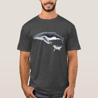 Bultrug walvis moeder en bultrug walvis baby vint t-shirt