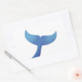 Bultrug Whale Tail V2 Rechthoekige Sticker (Envelop)