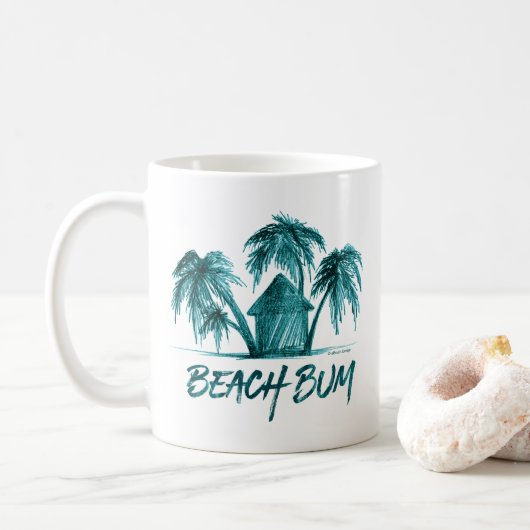 Bum Beach Café Mug (Avec donut)