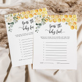 Bumble abeille devine la carte de nourriture pour