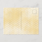 Bumble abeille nid d'abeille invitation baby showe (Dos)