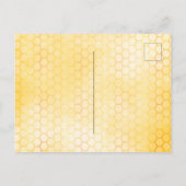 Bumble abeille nid d'abeille invitation baby showe (Dos)