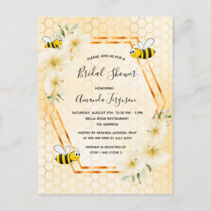 Bumble abeille nid d'abeille mignonne invitation d