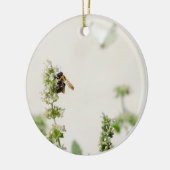 Bumble and Moth Keramisch Ornament (Links)