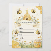 Bumble Bee 1st Birthday Invitation  (Devant)