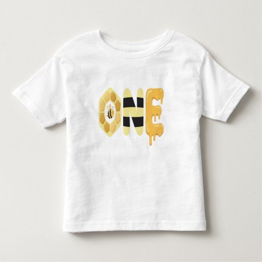 Bumble Bee 1st Birthday Shirt  (Voorkant)