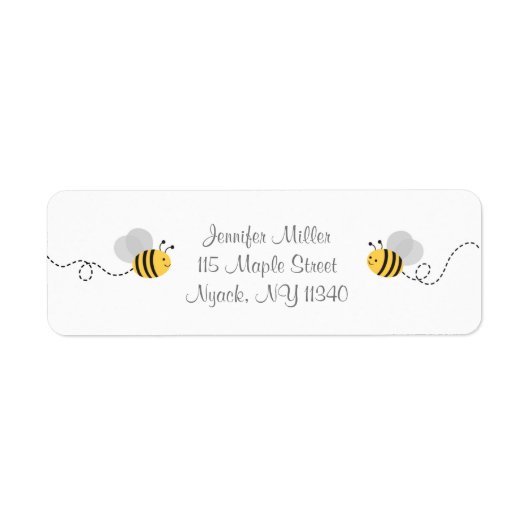 Bumble Bee Adresetiketten Etiket (Voorkant)