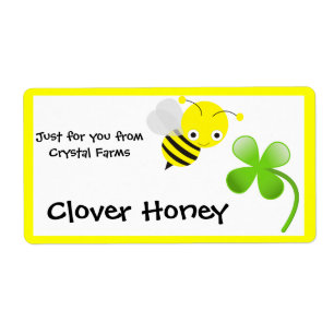 Bumble Bee and Clover Étiquettes alimentaires