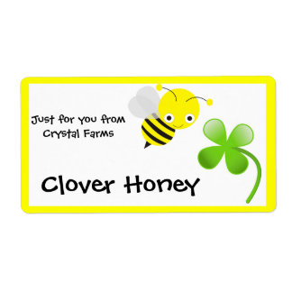 Bumble Bee and Clover Étiquettes alimentaires