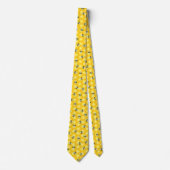 Bumble Bee and Honeycomb Pattern Stropdas (Voorkant)