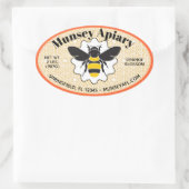 Bumble Bee Apier Nom Honey Stickers Jar (Sac)