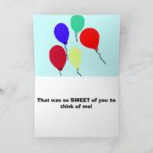 Bumble Bee Baby Anniversaire Merci Cartes (Intérieur)