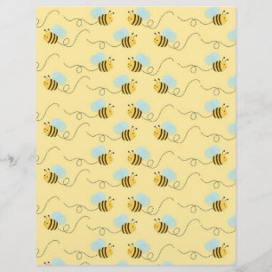 Bumble Bee Baby Scrapbook Papier