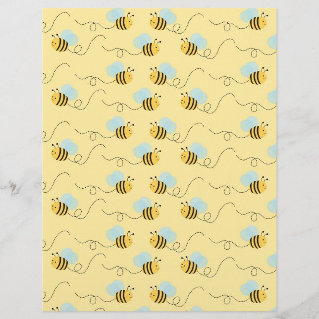 Bumble Bee Baby Scrapbook Papier (Devant)