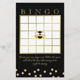 Bumble Bee Baby shower Bingo Briefpapier