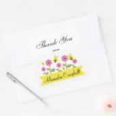 Bumble Bee Baby shower Dank u Stickers (Envelop)