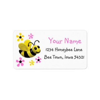 Bumble Bee Baby shower Etiket