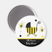 Bumble Bee Baby shower Favoriser les Magnets (Recto/Verso)