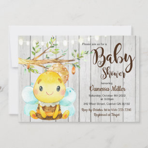 Bumble Bee Baby Shower Kaart