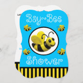 Bumble Bee Baby shower Kaart (Voorkant / Achterkant)