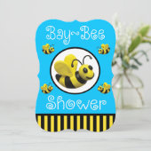 Bumble Bee Baby shower Kaart (Staand voorkant)