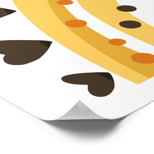 Bumble Bee Baby shower Welkom Poster (Hoek)