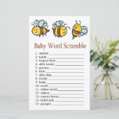 Bumble Bee Baby word scramble game (Staand voorkant)