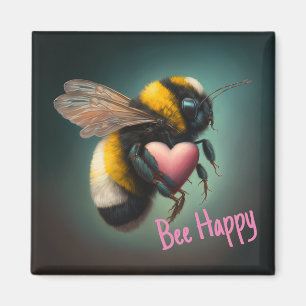 Bumble Bee - Bee Happy - Magnet