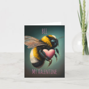 Bumble bee - Bee Mijn Valentijn - Valentijnse Kaar Kaart