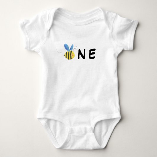 Bumble Bee Birthday 1st Romper (Voorkant)