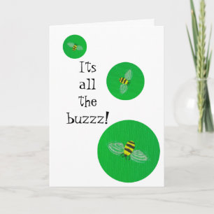 Bumble bee Birthday Card Kaart