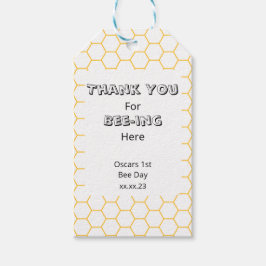 Bumble Bee Birthday Party Hartelijk dank voor labe Cadeaulabel