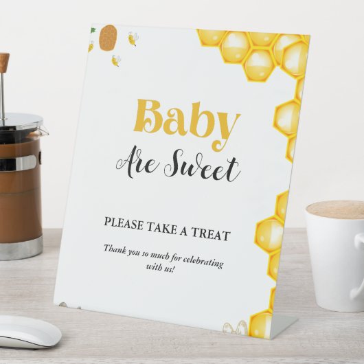 Bumble Bee board baby shower Favoriser le signe (In SItu)