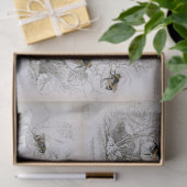 Bumble Bee Botanical Tissue Paper Tissuepapier (Geschenk)