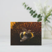 Bumble Bee Briefkaart (Staand voorkant)