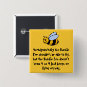 Bumble Bee Button (Voorkant /achterkant)