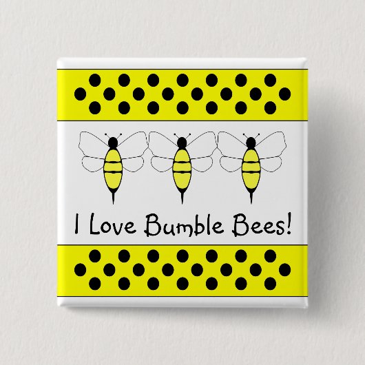 Bumble Bee  Button (Voorkant)