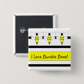 Bumble Bee Button (Voorkant /achterkant)