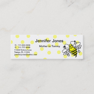 Bumble Bee Calling Card Contactkaartje