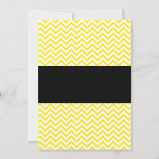 Bumble Bee Chevron Baby Shower Invitations (Dos)