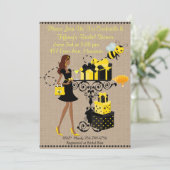 Bumble bee Cocktail Keep Calm Vrijgezellenfeest In Kaart (Staand voorkant)