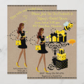 Bumble bee Cocktail Keep Calm Vrijgezellenfeest In Kaart (Voorkant / Achterkant)