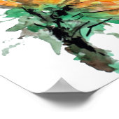 Bumble Bee Collect Pollen Poster (Hoek)