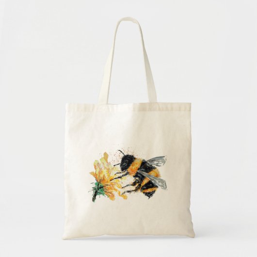 Bumble Bee Collect Pollen Tote Bag (Voorkant)
