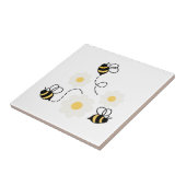 Bumble Bee Daisies Tegeltje (Zijkant)