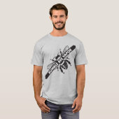 Bumble bee damp Long hoeve Tee Shirt (Voorkant volledig)