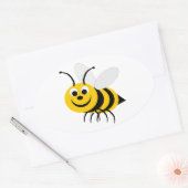 Bumble Bee Design Sticker ovale (Enveloppe)
