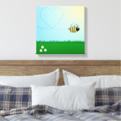 Bumble bee dessin animé enfants toile enveloppé (Insitu(Chambre))