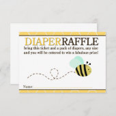 Bumble Bee Douche Déchets Carte Raffle (Devant / Derrière)